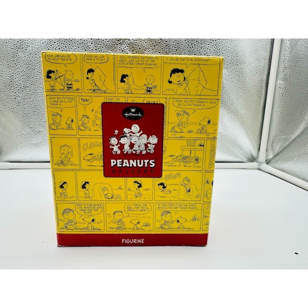 Rare Hallmark Peanuts Gallery Great Times Charlie Brown Snoopy Figurine Box COA